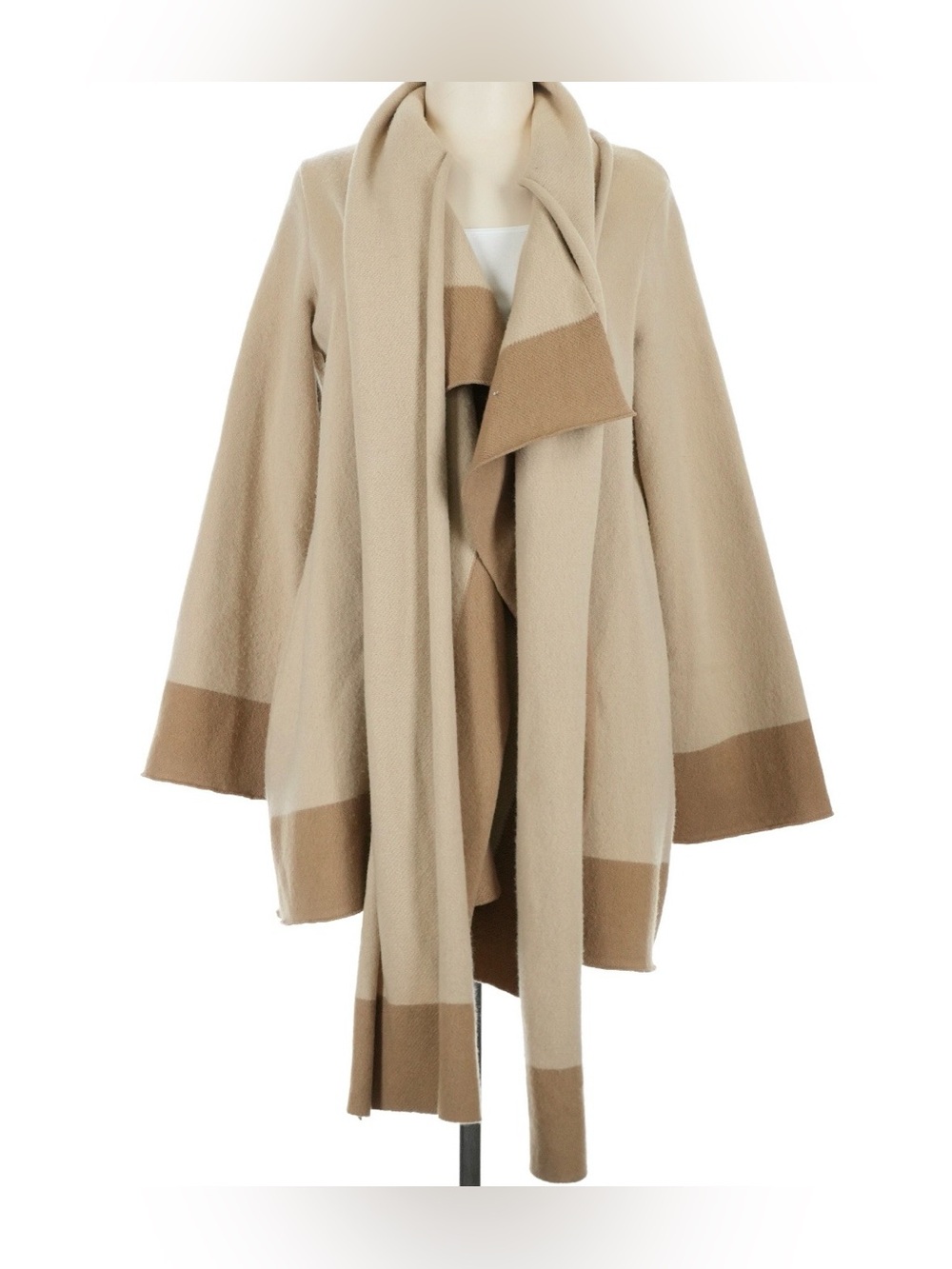 Ralph Lauren Collection wool and cashmere blend open front shawl cardigan coat
